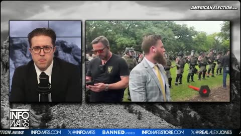Owen Shroyer Reports Live From The Massive Anti-Israel Protest At UT Campus #FJB