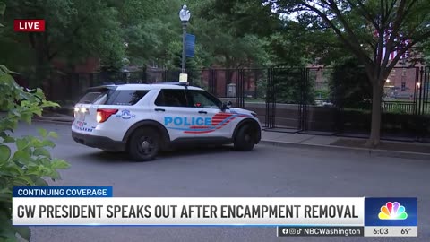 Security barriers installed at George Washington U. after DC police clear encampment