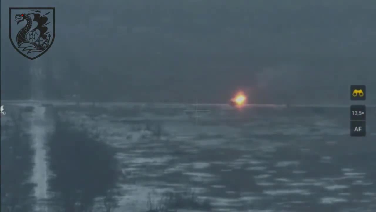 Footage Of A Russian Attack That Was Repelled Near Vodjane , Donetsk