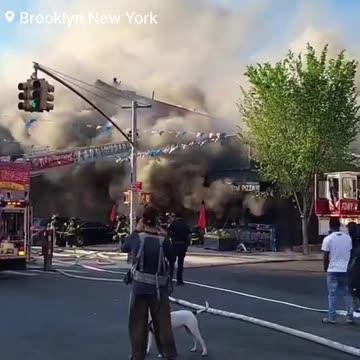 🚨#BREAKING: Firefighters are battling a massive 5-alarm fire which has spread to multiple...