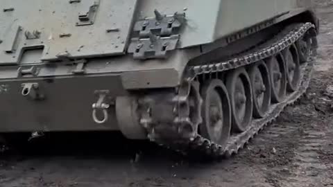 US Donated APC Decked Out with Machine Gun