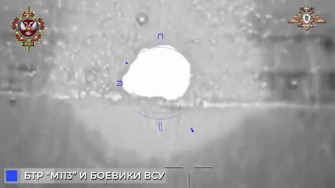 The Russian military destroyed a U.S.-made Ukrainian M113 near Donetsk
