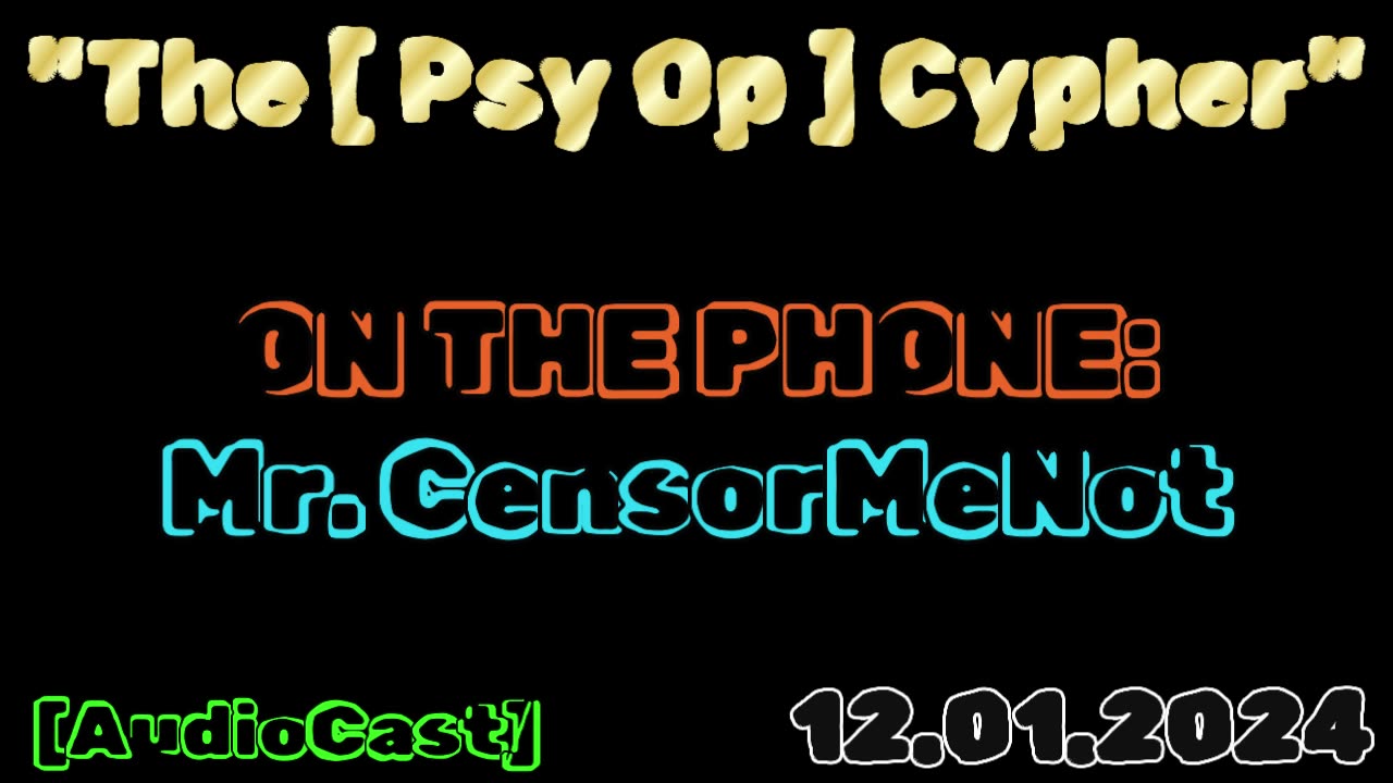 JOE COMMITS (legacy) SUICIDE, XRP, MUCH MORE! [12.01.24] "THE [PSY OP] CYPHER" [AUDIOCAST]w/BIG ZIG