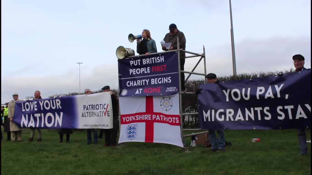 Put British people first anti migration protest