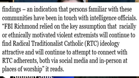 The FBI Is BLACKLISTING Traditional Catholics!
