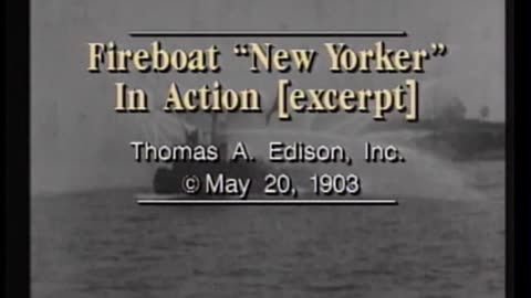 Fireboat New Yorker in action--excerpts
