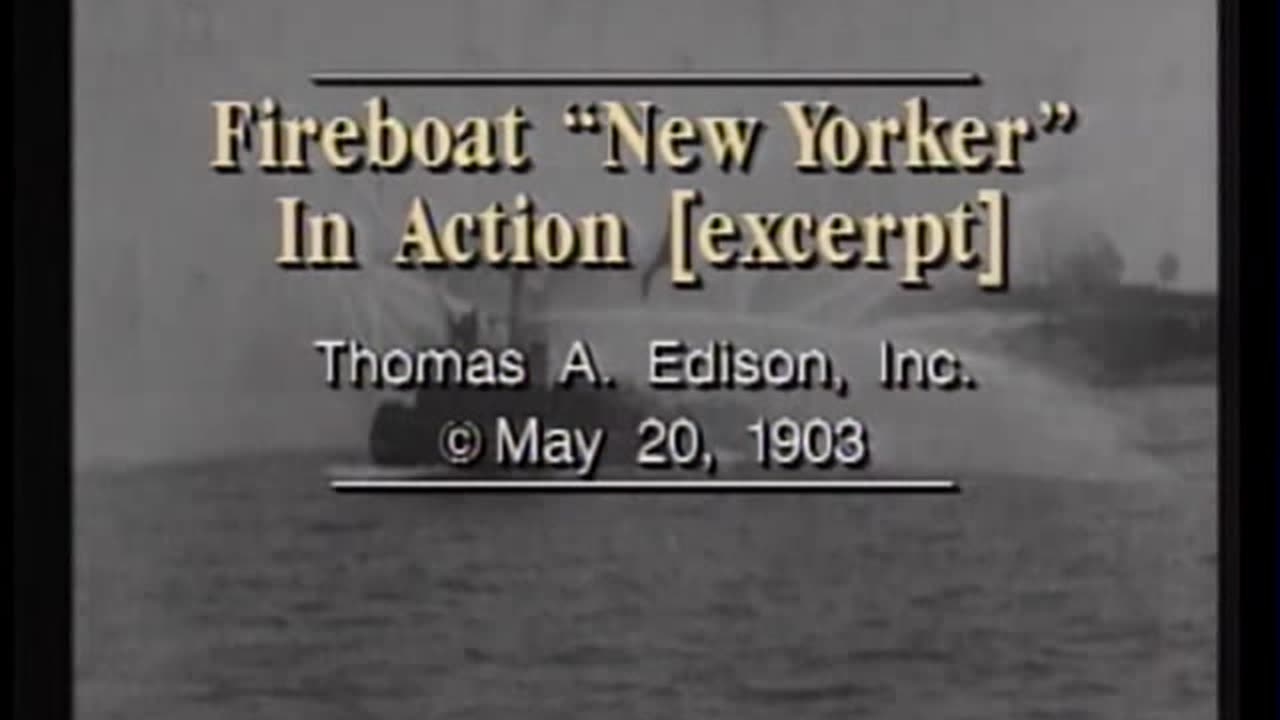 Fireboat New Yorker in action--excerpts