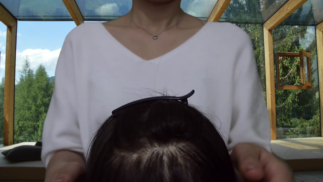 ASMR Scalp Scratching with Nails🌸 Moroccan Oil Treatment 🌸 Stress Relief and Sleep🌸No talking