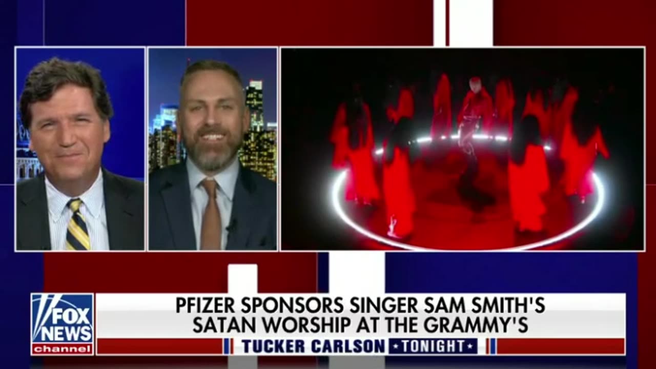 Pfizer sponsors singer Sam Smith's SATAN WORSHIP at the Grammy's