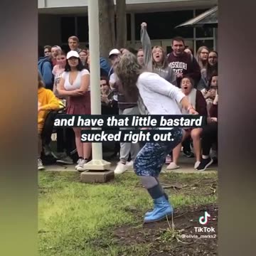 Woman Screaming To Kill Babies in the Womb