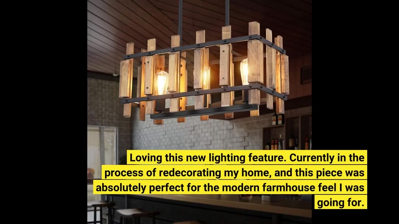 Doraimy #Lighting 1 #Light 3 Pack Farmhouse Natural-Overview