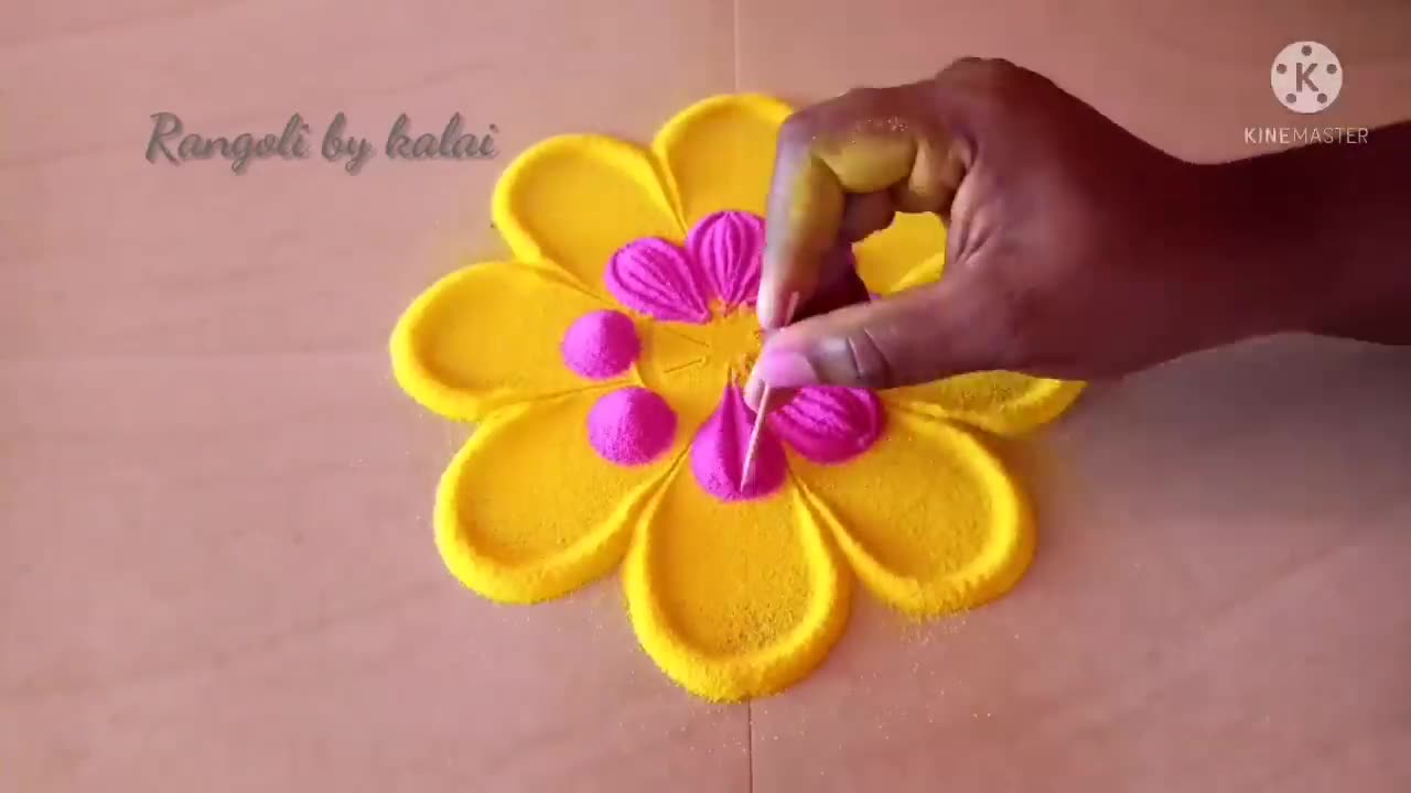 Simple rangoli design