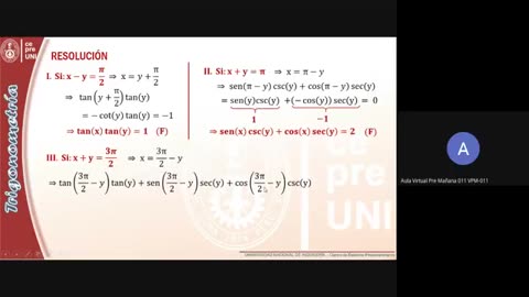 CEPRE UNI 2021 - 2 | SEMANA 06 | TRIGONOMETRÍA S01