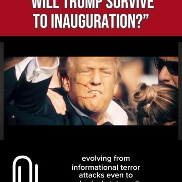 🚨Will Trump Survive to Inauguration?