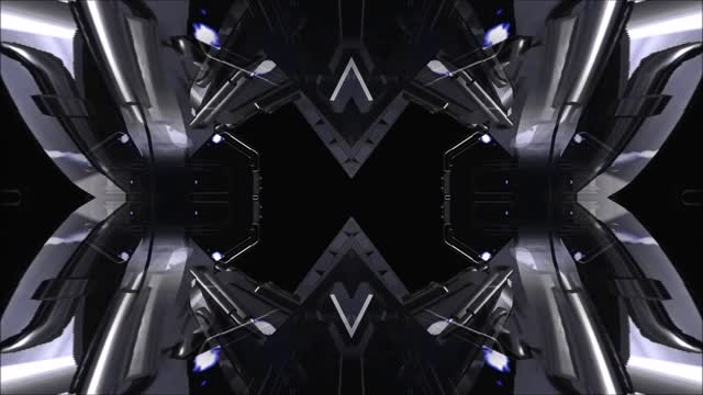 Party/VJ/Video background/Screensaver Metal Techno Kaleidoscope
