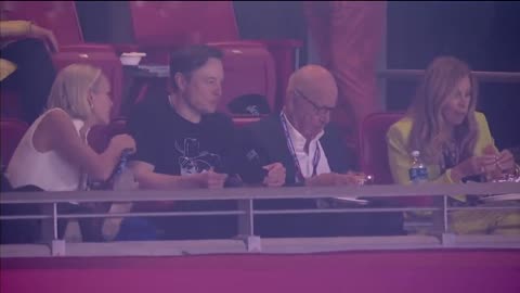 Elon Musk Is Seen Sitting With Rupert Murdoch At The Super Bowl