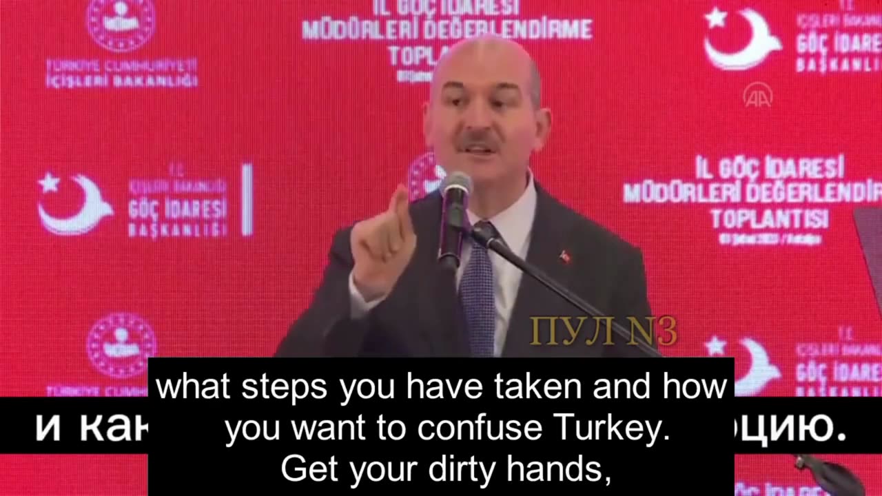 Turkish Minister Suleyman Soylu with strong warning on US Ambassador.