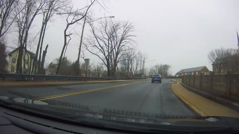 Vehicle Suddenly Crashes Into Guard Rails