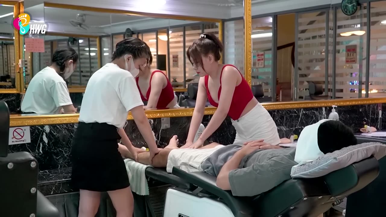 Back massage always brings relaxation because being massaged by two skillful staff