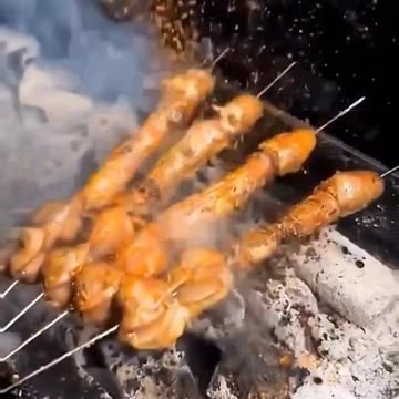 Shape of dish is like male's private part. Naughty girl likes to eat non-veg of special shape