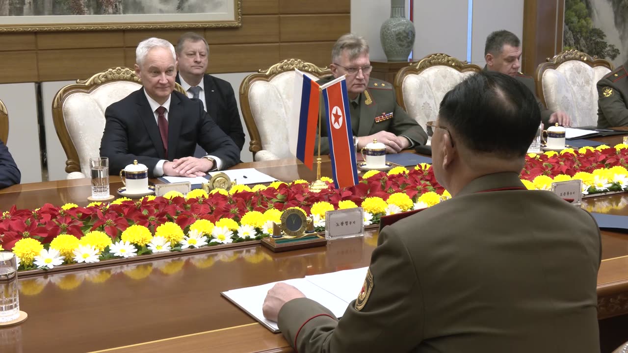 Russian Defense Minister Andrei Belousov met with the head of the DPRK Army General No Gwang Chol