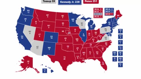 Alternate History 2024 Election Prediction - Robert F. Kennedy Jr. vs Mike Pence