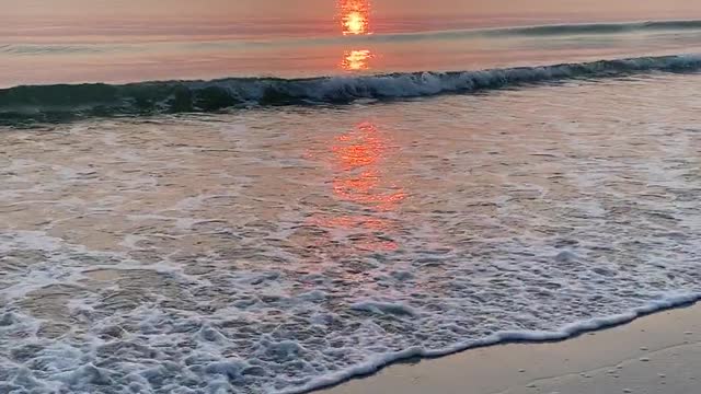 4K Black Sand Beach Calmest Waves