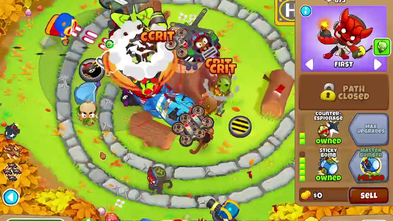 Btd6 Tree stump Chimps