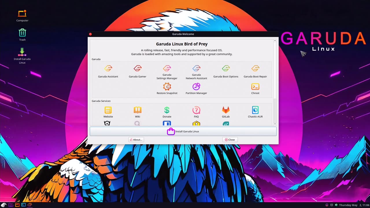 How to install Garuda Cinnamon 240428