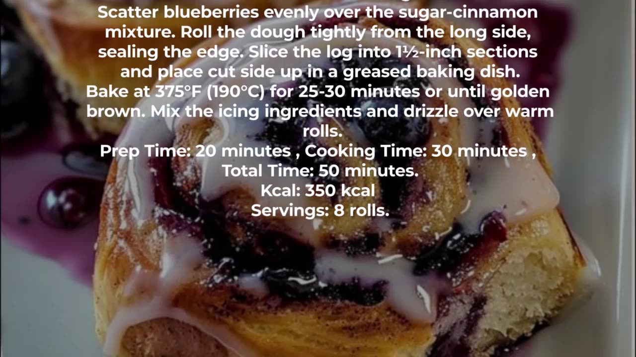 Blueberry Cinnamon Rolls