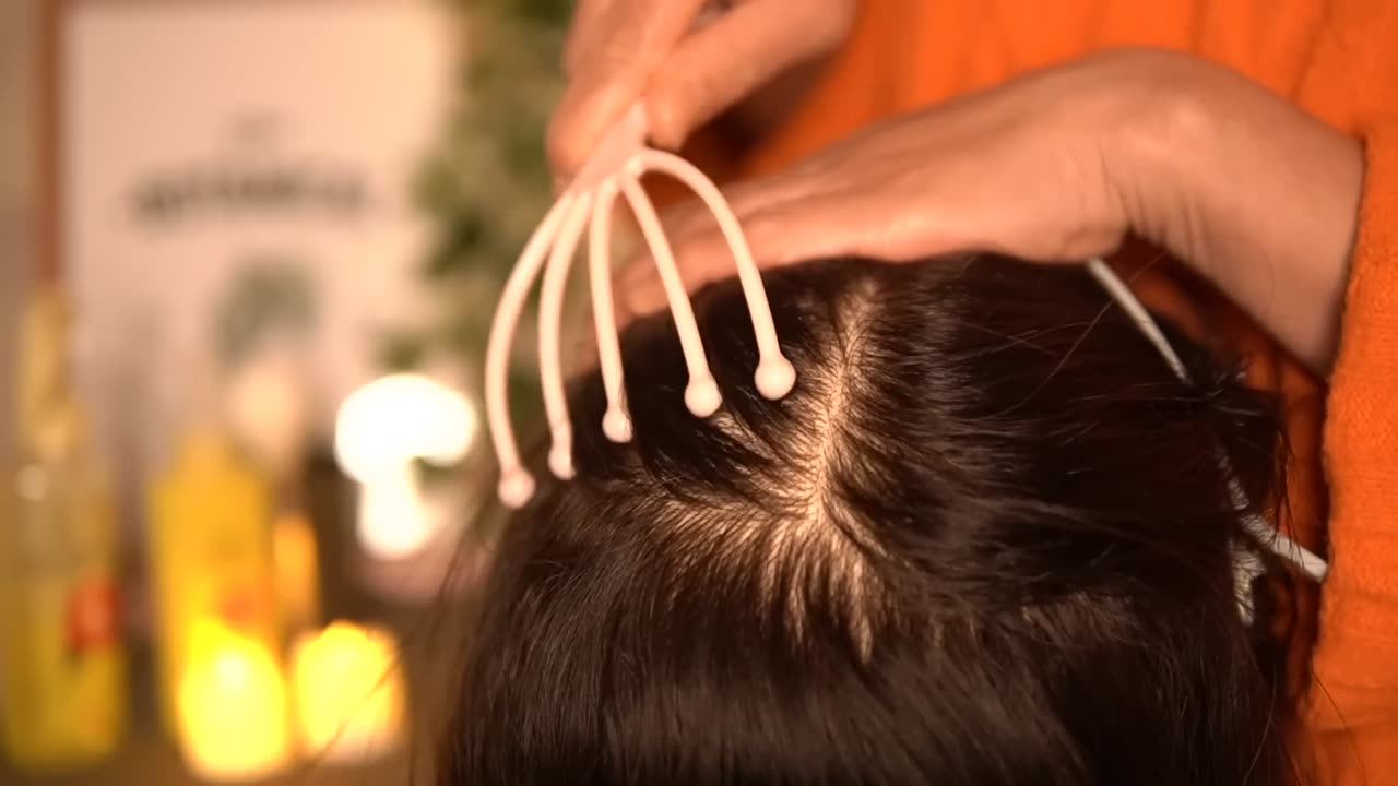 [ASMR] Scalp Massage with Scalp Care Rollers | No Talking