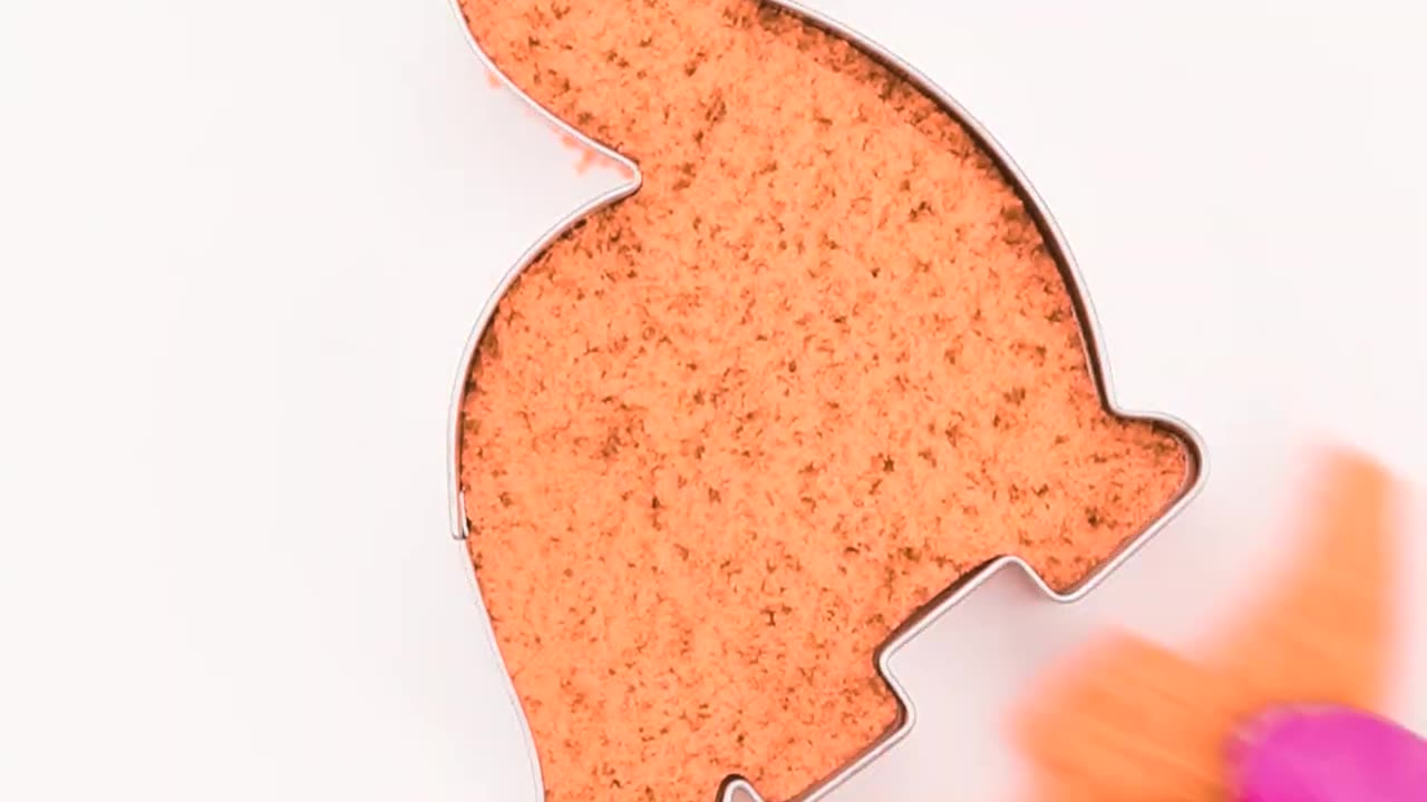 Satisfying Orange Kinetic Sand Shapes ASMR 🧡