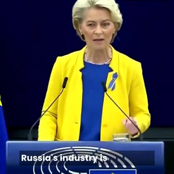 (September 14th 2022) Ursula Von der leyen lying about Russia's Military to keep the war going