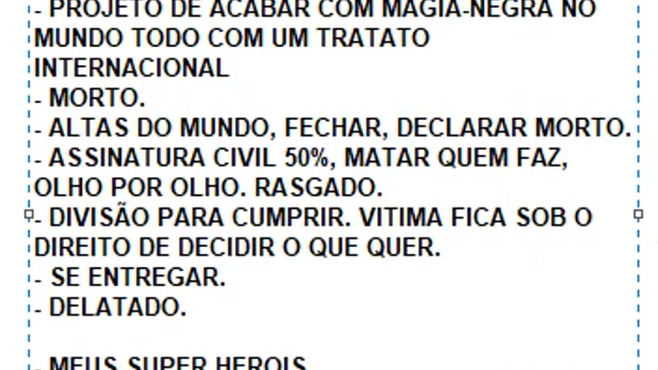 SOBRE MEUS SUPER HEROIS, E SOBRE MAGIA-NEGRA