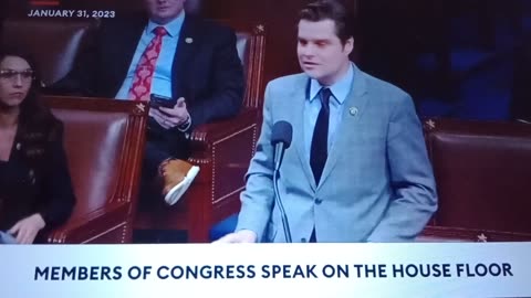 MATT GAETZ RAISING HELL ON THE HOUSE FLOOR 1/31/2023