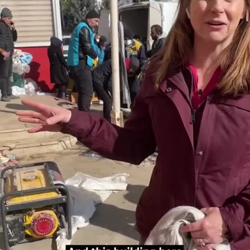 Makeshift morgues for the victims of Turkey earthquake