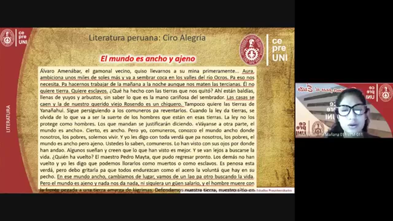 CEPRE UNI 2021 - 2 | SEMANA 17 | LITERATURA