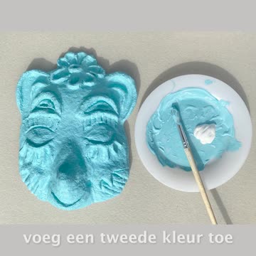 totemmasker schilderen - 2 van 2 - innerbeeld = atelierklomp & illustratia