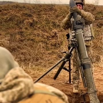 Ukrainian Mortar Units at Work