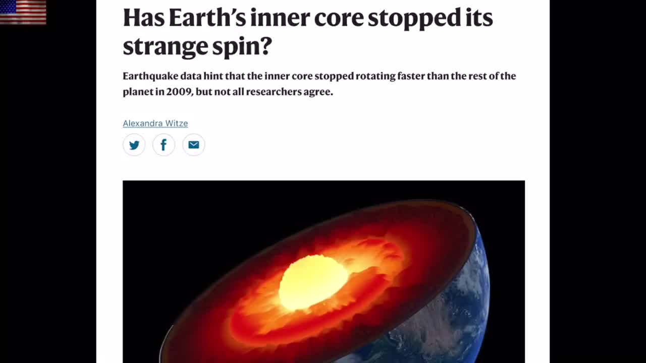 On January 23, 2023 earths core paused then started spinning in reverse