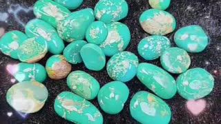 20250206-01 Natural turquoise blue Cabochon free-shape handmade cab gift for Man and Woman summer