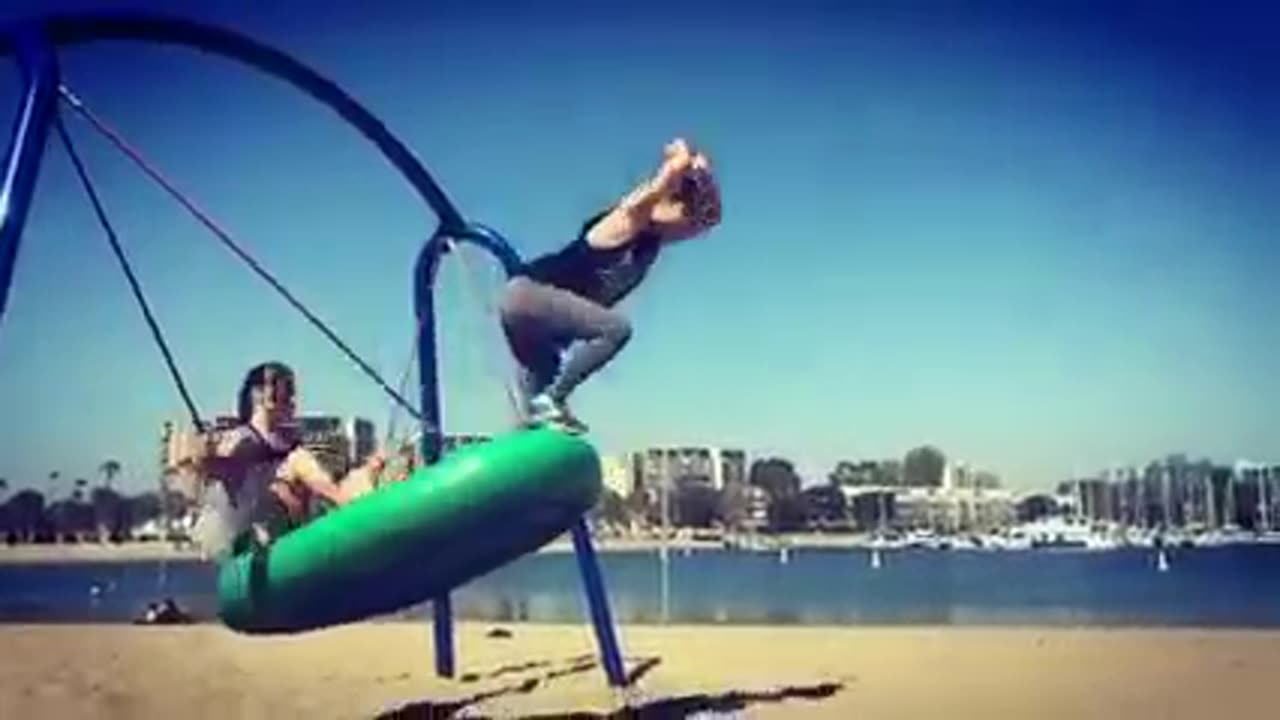 Swing Jump Fail! #funny #video