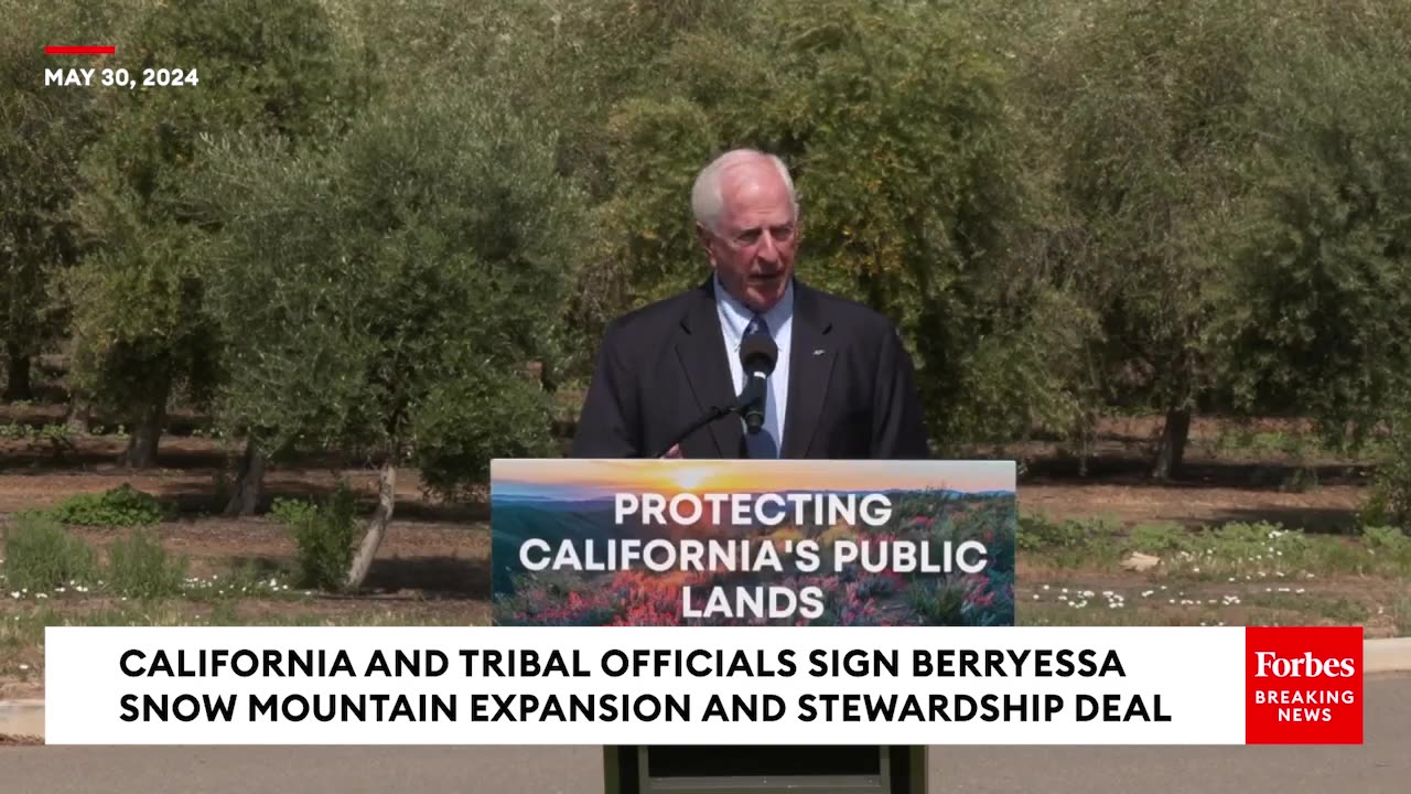 California & Tribal Officials Sign Expansion Agreement For Berryessa Snow Mountain National Monument