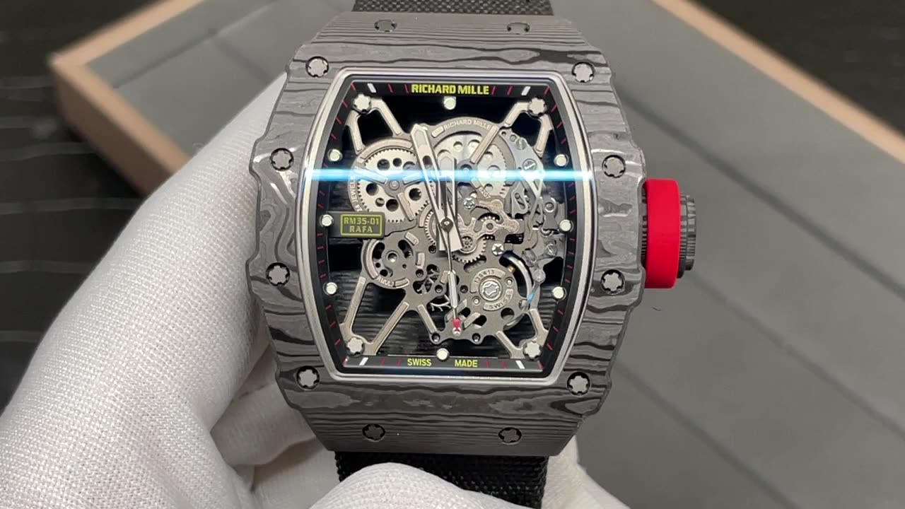 Richard Mille (Richard Mill) RM35-01 RM3501 black NTPT carbon fiber case watch