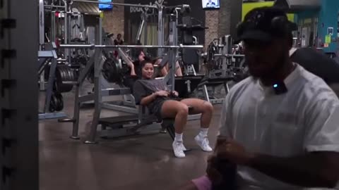 Creepy Gym Chick Filmed Making Dude Uncomfortable....