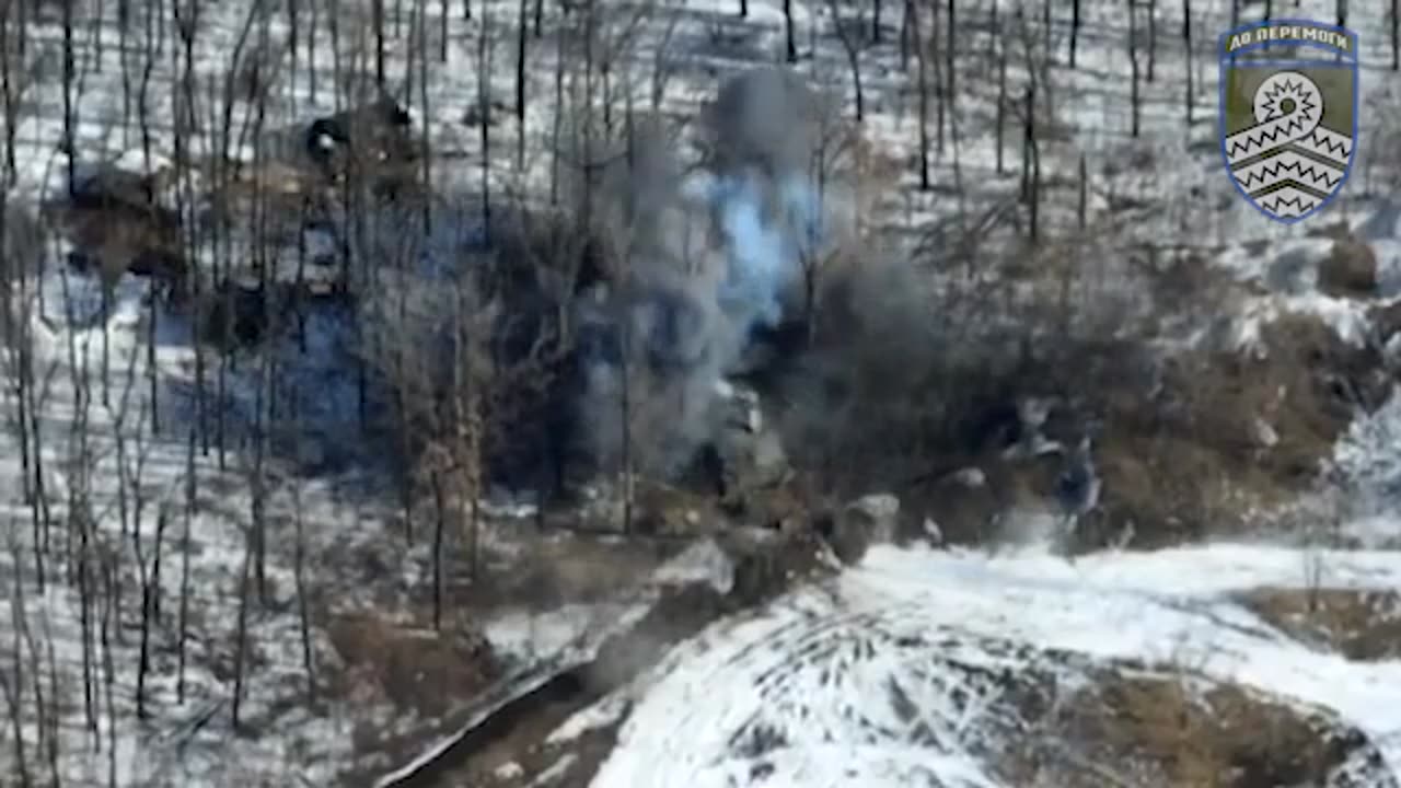 The destruction of the ACS of Russian troops with a single shot