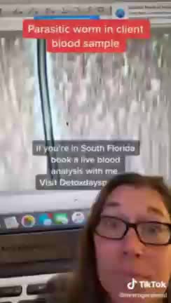 Parasite found in the blood of a client