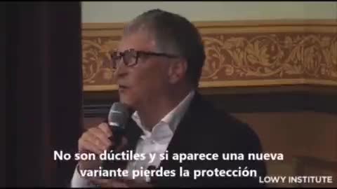 "vacunas del Covid".Bill Gates reconheceu ter se engajado na população com as "vacinas da Covid".