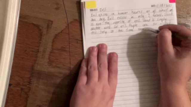 Page 6 of BOOK TWO - SUBJECTS OF LIFE being written