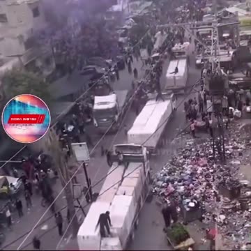 Hamas hijack a massive aid convoy and opened fire at civilians.